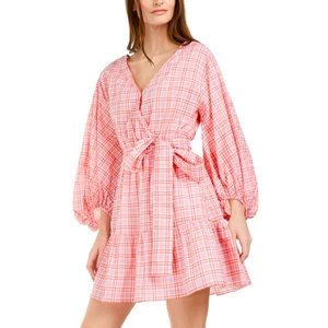 Michael Kors Puff Sleeve Wrap Dress size M